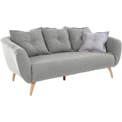 Home Affaire Baggio Sofa - 2,5-Sitzer, Grau, Elegant, Kompakt - Sofa Home Affaire Baggio Sofa - 2,5-Sitzer, Grau, Elegant, Kompakt - Sofa