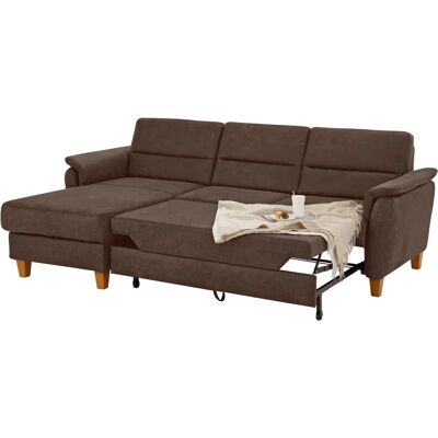 HOME AFFAIRE Palmera L-Form Sofa - Microfaser, Recamiere links, Bettfunktion HOME AFFAIRE Palmera L-Form Sofa - Microfaser, Recamiere links, Bettfunktion
