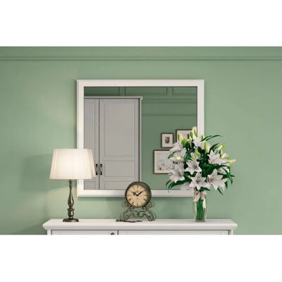 HOME AFFAIRE Evergreen Elfenbein Weiß Rechteckiger Wandspiegel - Wandspiegel HOME AFFAIRE Evergreen Elfenbein Weiß Rechteckiger Wandspiegel - Wandspiegel
