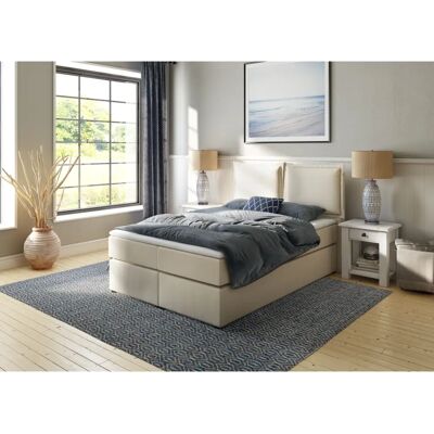 HOME AFFAIRE Lysann Beige Boxspringbett - Komplettbett, 140x200cm HOME AFFAIRE Lysann Beige Boxspringbett - Komplettbett, 140x200cm