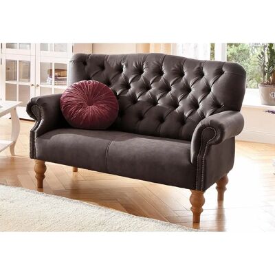 Home affaire Lord Couch - Chesterfield-Design, Braun, 138cm Home affaire Lord Couch - Chesterfield-Design, Braun, 138cm
