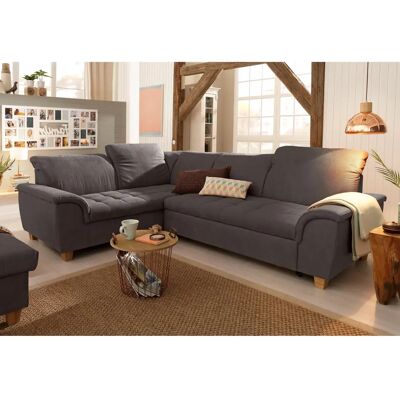 Home Affaire Lyla L-Form Sofa - Mikrofaser, wendbare Ottomane, braun Home Affaire Lyla L-Form Sofa - Mikrofaser, wendbare Ottomane, braun