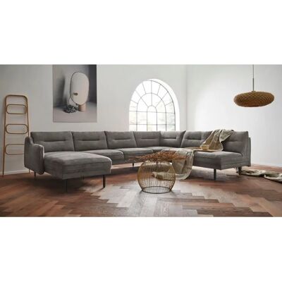 Andas Nordfyn U-Form Sofa - Microfaser-Lederoptik - Recamiere links Andas Nordfyn U-Form Sofa - Microfaser-Lederoptik - Recamiere links