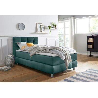Andas Salo Skandinavisches Samt-Boxspringbett - Bett Andas Salo Skandinavisches Samt-Boxspringbett - Bett