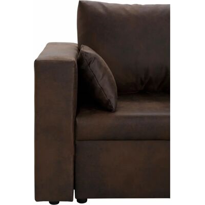 Home Affaire Pur L-Form Sofa - Modular, Braun, Microfaser Melrose Home Affaire Pur L-Form Sofa - Modular, Braun, Microfaser Melrose