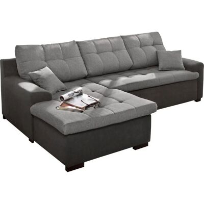 HOME AFFAIRE Föhr L-Form Sofa - Microfaser, Recamiere links, 247cm HOME AFFAIRE Föhr L-Form Sofa - Microfaser, Recamiere links, 247cm