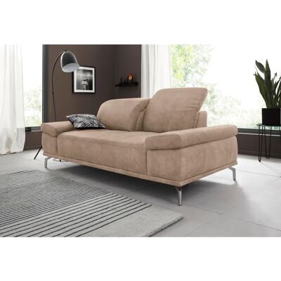 Places of Style Caluna Beiges Sofa - 2-Sitzer Vintage-Mikrofaser Places of Style Caluna Beiges Sofa - 2-Sitzer Vintage-Mikrofaser