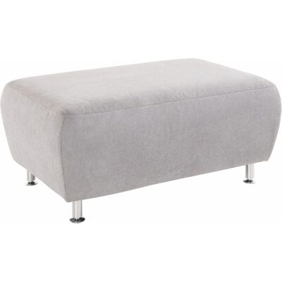 Places of Style Manhattan - Hocker, Silber, 101x45x68cm Places of Style Manhattan - Hocker, Silber, 101x45x68cm