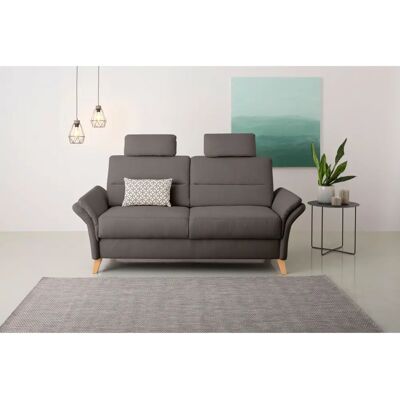 HOME AFFAIRE Westerland - Graues 3-Sitzer Sofa mit Armlehne HOME AFFAIRE Westerland - Graues 3-Sitzer Sofa mit Armlehne