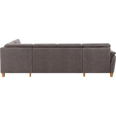 HOME AFFAIRE Palmera U-Form Sofa - U-Form Anthrazit Microfaser HOME AFFAIRE Palmera U-Form Sofa - U-Form Anthrazit Microfaser