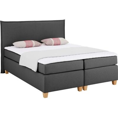 HOME AFFAIRE Houssay Grau Boxspringbett - Komplettset HOME AFFAIRE Houssay Grau Boxspringbett - Komplettset