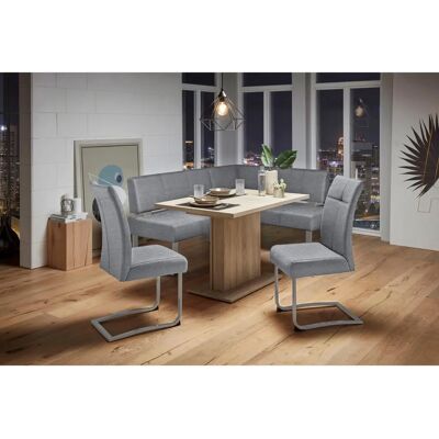 Home Affair Rab Grau gepolsterte Eckbank - 180cm Home Affair Rab Grau gepolsterte Eckbank - 180cm