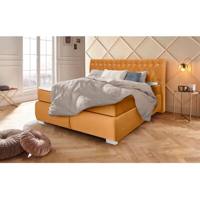Leonique Rumba - Samt-Boxspringbett - Komplettset Leonique Rumba - Samt-Boxspringbett - Komplettset