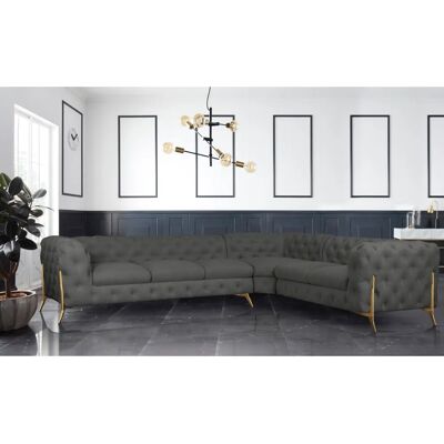 Leonique Amaury L-Form Sofa - Chesterfield Möbel Leonique Amaury L-Form Sofa - Chesterfield Möbel