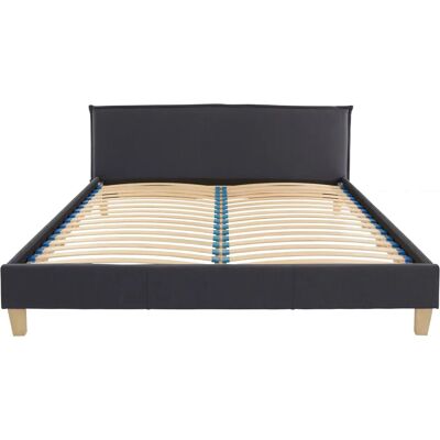 Otto Products Heddi Schwarz - Polsterbett mit recyceltem Polyester - Modernes Design Otto Products Heddi Schwarz - Polsterbett mit recyceltem Polyester - Modernes Design