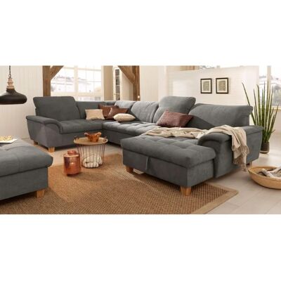 Home Affaire Lyla U-Form Sofa - Microfaser Lederoptik Modernes Design Home Affaire Lyla U-Form Sofa - Microfaser Lederoptik Modernes Design
