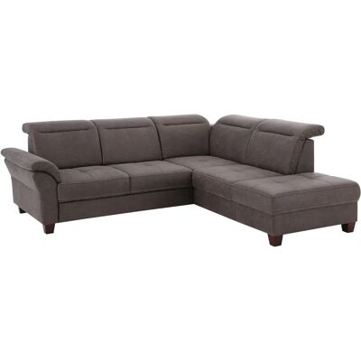 HOME AFFAIRE Solvei L-Form Sofa - Microfaser Lederoptik, Ottomane rechts HOME AFFAIRE Solvei L-Form Sofa - Microfaser Lederoptik, Ottomane rechts