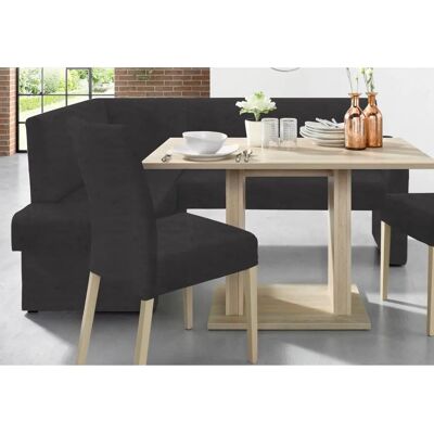 Home AFFAIRE Umax Eckbank - Mikrofaser, Schwarz - 190cm - Esszimmermöbel Home AFFAIRE Umax Eckbank - Mikrofaser, Schwarz - 190cm - Esszimmermöbel