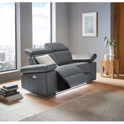 Places of Style Kilado 2-Sitzer Sofa - Elektrische Relaxfunktion - Grau Places of Style Kilado 2-Sitzer Sofa - Elektrische Relaxfunktion - Grau