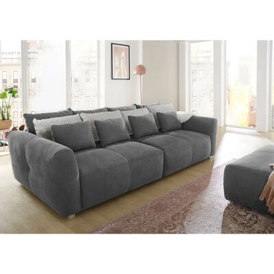 JOCKENHÖFER GRUPPE Gulliver Microfaser Sofa - 298x137 cm, grau, Federkern JOCKENHÖFER GRUPPE Gulliver Microfaser Sofa - 298x137 cm, grau, Federkern