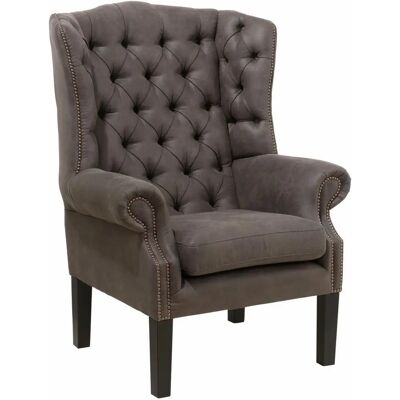 HOME AFFAIRE Bedford Sessel - Microfaser, Grau - Modern & Traditionell HOME AFFAIRE Bedford Sessel - Microfaser, Grau - Modern & Traditionell