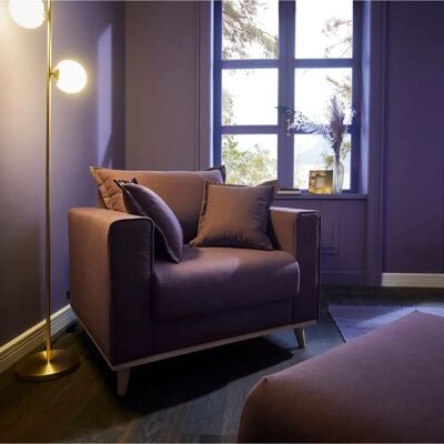 HOME AFFAIRE Edina Aubergine Sessel HOME AFFAIRE Edina Aubergine Sessel