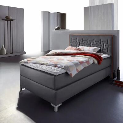 INOSIGN Coos Graugrau Orange Boxspringbett - Bett 100x200cm INOSIGN Coos Graugrau Orange Boxspringbett - Bett 100x200cm