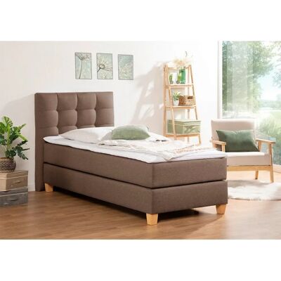HOME AFFAIRE Moulay Boxspringbett - H2, mittelbraun, Komplettbett HOME AFFAIRE Moulay Boxspringbett - H2, mittelbraun, Komplettbett