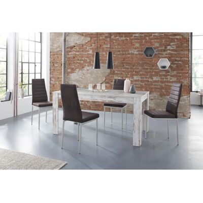 INOSIGN Lynn160/Kate Moderne Essgruppe - 160cm Tisch & 4 Stühle INOSIGN Lynn160/Kate Moderne Essgruppe - 160cm Tisch & 4 Stühle