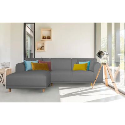 Andas Maroon L-Form Sofa - Skandinavisches Design Andas Maroon L-Form Sofa - Skandinavisches Design