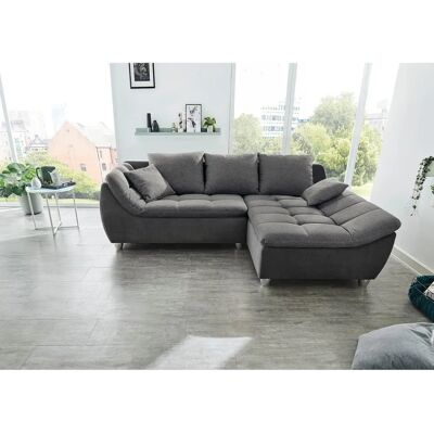 JOCKENHÖFER GRUPPE Genua L-Form Sofa - Mikrofaser, Grau JOCKENHÖFER GRUPPE Genua L-Form Sofa - Mikrofaser, Grau