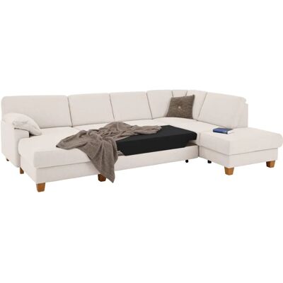 Home affaire Belfort U-Form Sofa - Microfaser Beige - 314x88x91cm Home affaire Belfort U-Form Sofa - Microfaser Beige - 314x88x91cm
