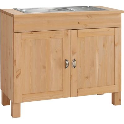 Home Affaire Oslo Spülenschrank - Massivholz, 2 Türen, 100cm breit Home Affaire Oslo Spülenschrank - Massivholz, 2 Türen, 100cm breit