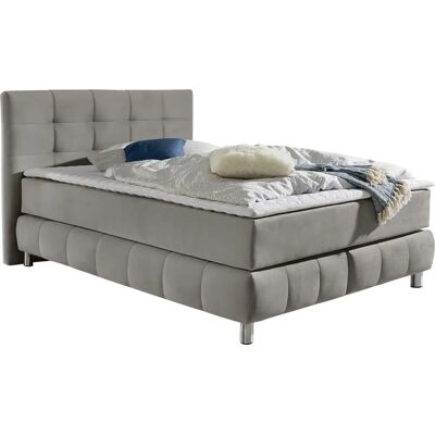 Andas Salo Samt-Boxspringbett - H3, 140x200cm Andas Salo Samt-Boxspringbett - H3, 140x200cm