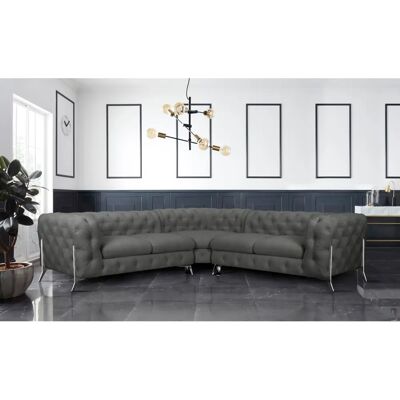 Leonique Amaury L-Form Sofa - Chesterfield Leonique Amaury L-Form Sofa - Chesterfield