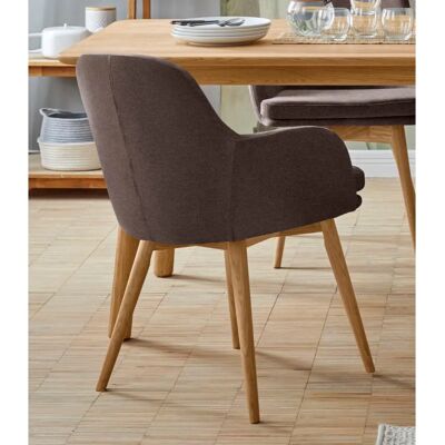 Home Affaire Livry Armlehnstuhl - 2 St., Geölte Eiche, Braun, 62x83x63 cm Home Affaire Livry Armlehnstuhl - 2 St., Geölte Eiche, Braun, 62x83x63 cm