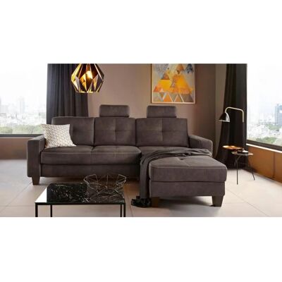 Places of Style Varese L-Form Sofa - Microfaser Vintage-Design Places of Style Varese L-Form Sofa - Microfaser Vintage-Design
