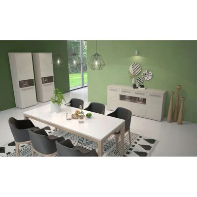 Places of Style Piano Vitrine beige hochglanz - Vitrine Places of Style Piano Vitrine beige hochglanz - Vitrine