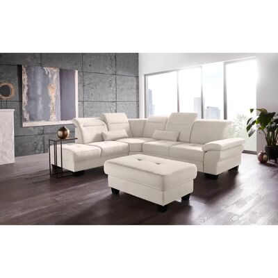 Places of Style Cornwall L-Form Beige Sofa - L-Form Microfaser Couch Places of Style Cornwall L-Form Beige Sofa - L-Form Microfaser Couch