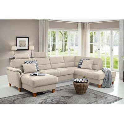 HOME AFFAIRE Palmera U-Form Sofa Beige - Wohnbereich HOME AFFAIRE Palmera U-Form Sofa Beige - Wohnbereich