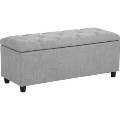 Home AFFAIRE Goronna Aufbewahrungsbank - Holz, Grau, 100x41,5x40 cm Home AFFAIRE Goronna Aufbewahrungsbank - Holz, Grau, 100x41,5x40 cm