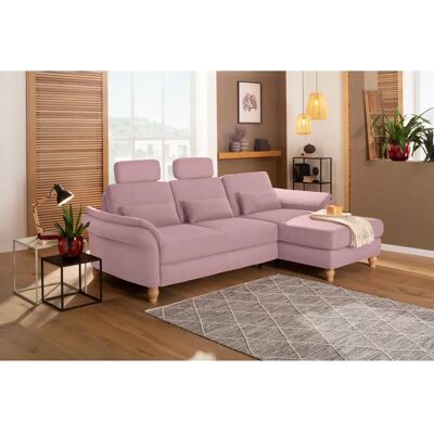 HOME AFFAIRE Palace L-Form Sofa - Rosa, 266x89x164cm HOME AFFAIRE Palace L-Form Sofa - Rosa, 266x89x164cm