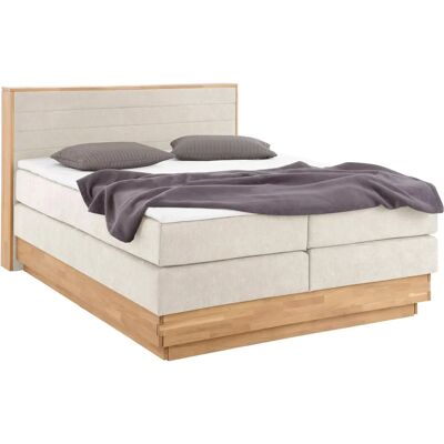 Home Affaire Cavan Beige Boxspringbett - Polstert, Eiche, 160x200cm Home Affaire Cavan Beige Boxspringbett - Polstert, Eiche, 160x200cm