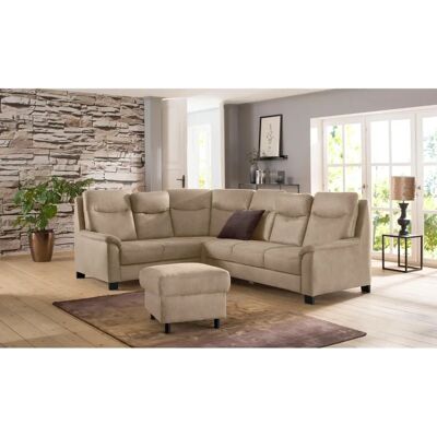 Home affaire Boccaccio L-Form Sofa - Modern, Beige, mit Stauraum Home affaire Boccaccio L-Form Sofa - Modern, Beige, mit Stauraum