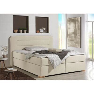 Home affaire Manchester Beige Boxspringbett - Bett, Komfort, Bezug Home affaire Manchester Beige Boxspringbett - Bett, Komfort, Bezug