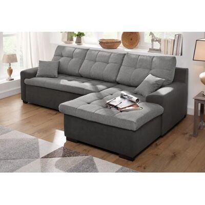 HOME AFFAIRE Föhr L-Form Sofa - Mikrofaser, Recamiere rechts, Modern HOME AFFAIRE Föhr L-Form Sofa - Mikrofaser, Recamiere rechts, Modern
