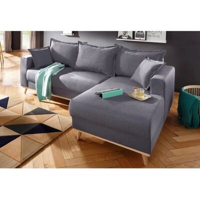 HOME AFFAIRE Edina L-Form Sofa - Landhausstil - Grau HOME AFFAIRE Edina L-Form Sofa - Landhausstil - Grau