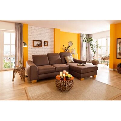HOME AFFAIRE Dundee L-Form Sofa - Rechte Recamiere Lederoptik HOME AFFAIRE Dundee L-Form Sofa - Rechte Recamiere Lederoptik