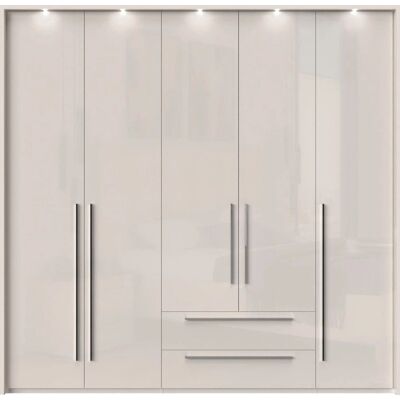 Places of Style Piano Beiget Hochglanz-Schrank - Kleiderschrank Places of Style Piano Beiget Hochglanz-Schrank - Kleiderschrank