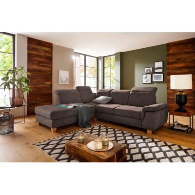 HOME AFFAIRE Dalia L-Form Sofa - Mikrofaser, Braun HOME AFFAIRE Dalia L-Form Sofa - Mikrofaser, Braun